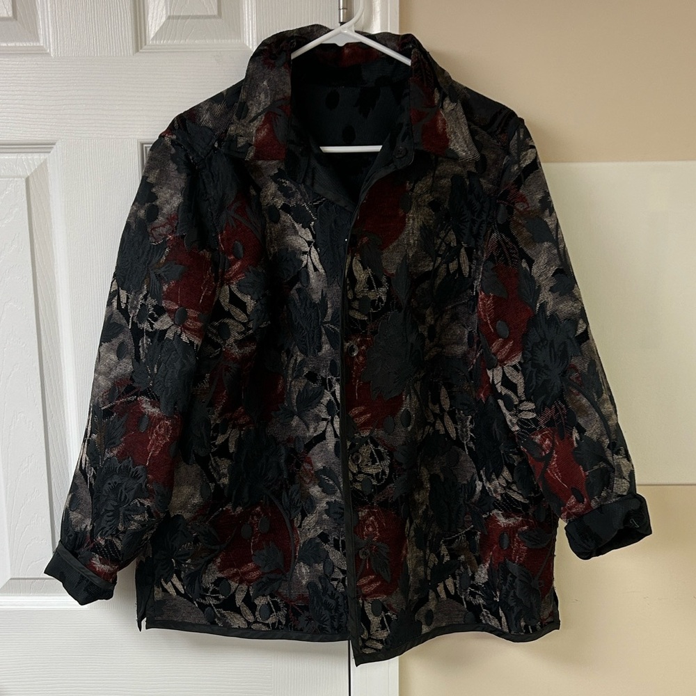 Unbranded Floral Corduroy Jacket Shacket